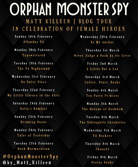 ORPHAN MONSTER SPY BLOG TOUR GRAPHIC